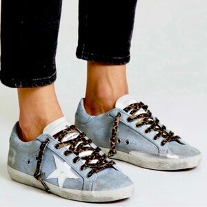 Golden Goose Shoes Look Golden Goose Superstar Blue Denim